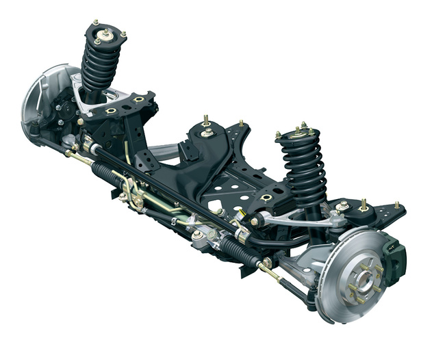 Imagen de partes de suspension y direccion.